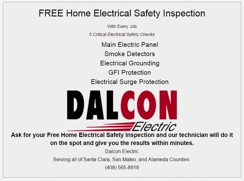 Electrical Safety Inspection Coupon by Dalcon Electric